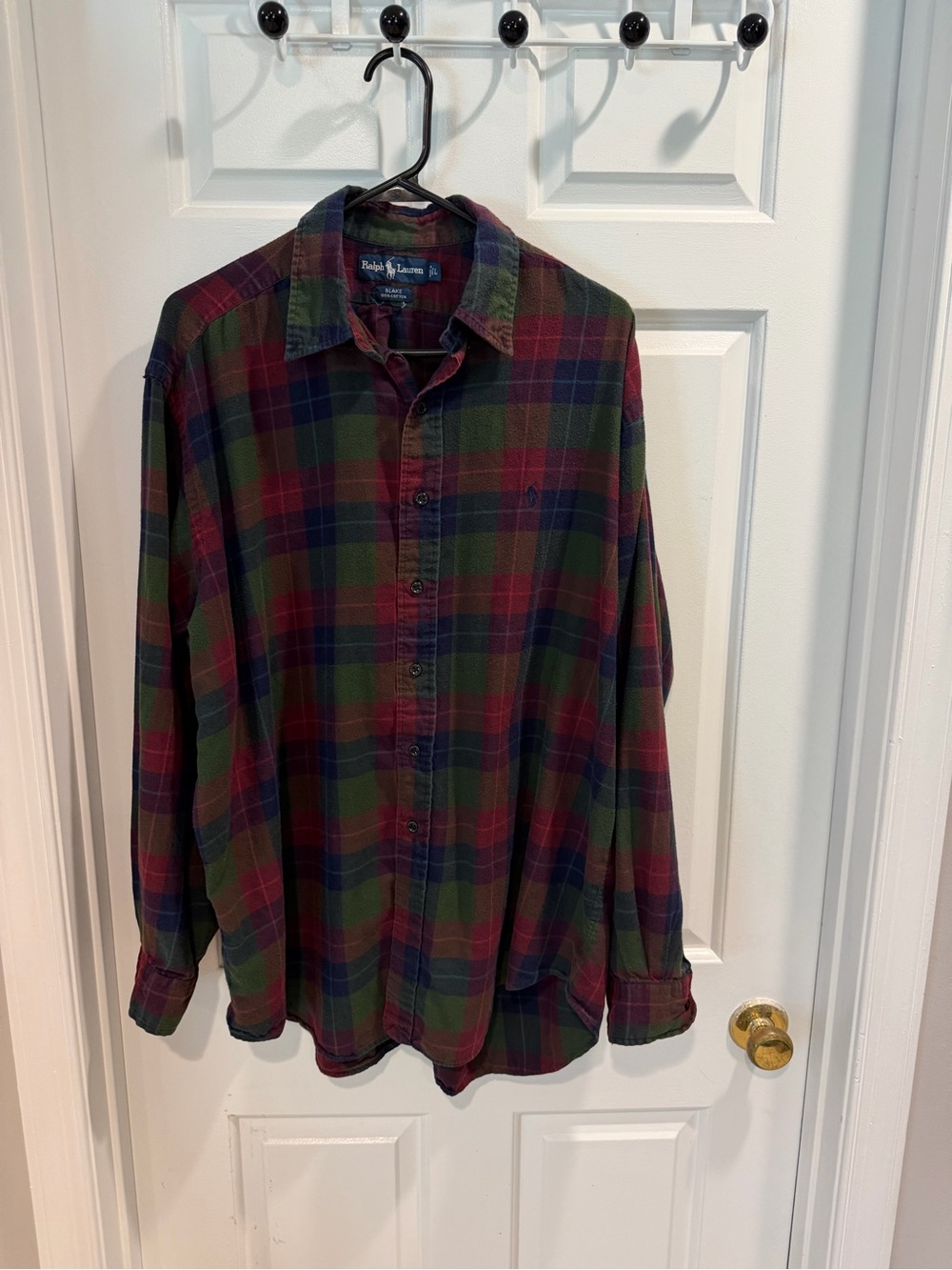 Ralph Lauren Men’s Plaid Button-Down Shirt - Flannel  Sz L - Picture 2 of 4